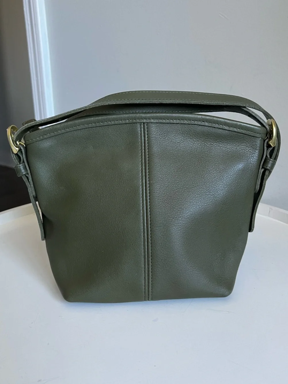 Vintage Coach Soho Mini Basket Style Crossbody Bag # 4107 in Rare Loden Green